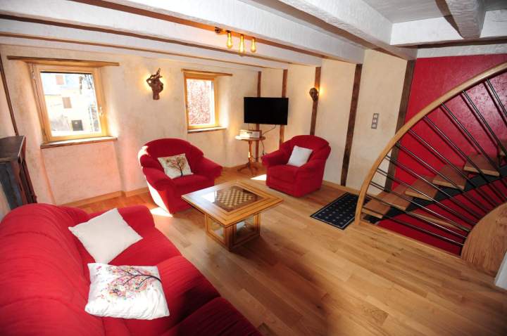 Espace commun gîte Nord Aveyron